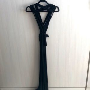 Black infinity style Bridesmaid dress One Size